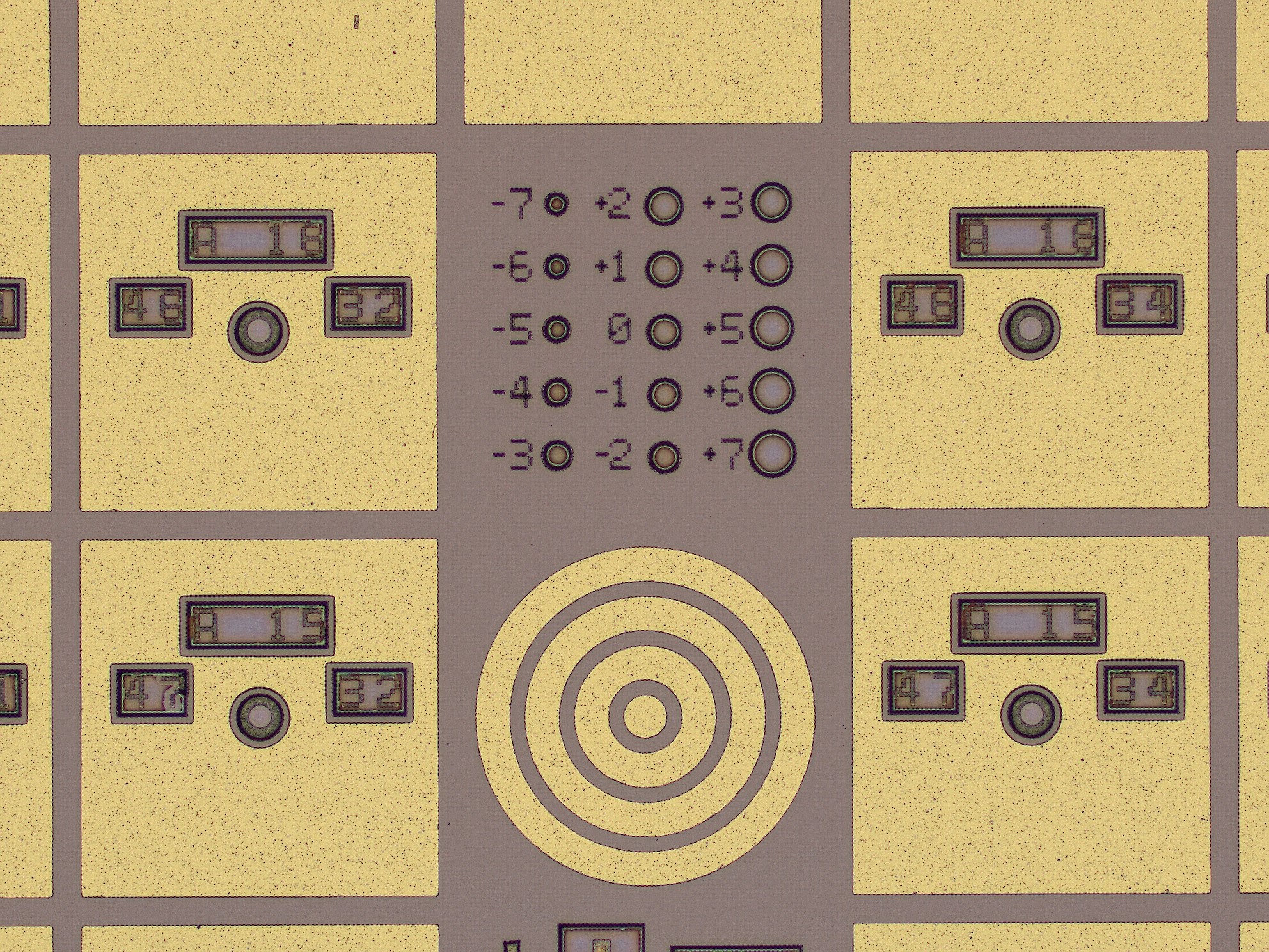 Red-emitting VCSELs on wafer during processing